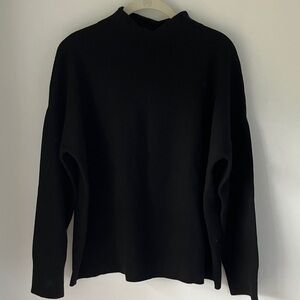 Banana Republic Black Funnel Neck Sweater — Size Large — Timeless & Versatile